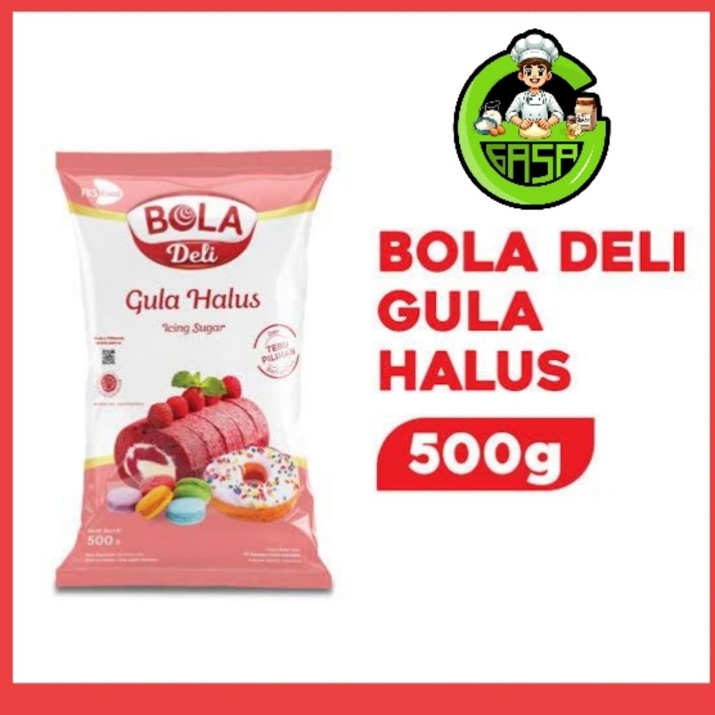 

GULA HALUS PREMIUM BOLA DELI PINK - SALJUKU 500gr/FINE SUGAR 1/2KG/GULA HALUS ADONAN KUE DONAT/GULUS TEPUNG GULA/GULA HALUS ADONAN KUE 500gr