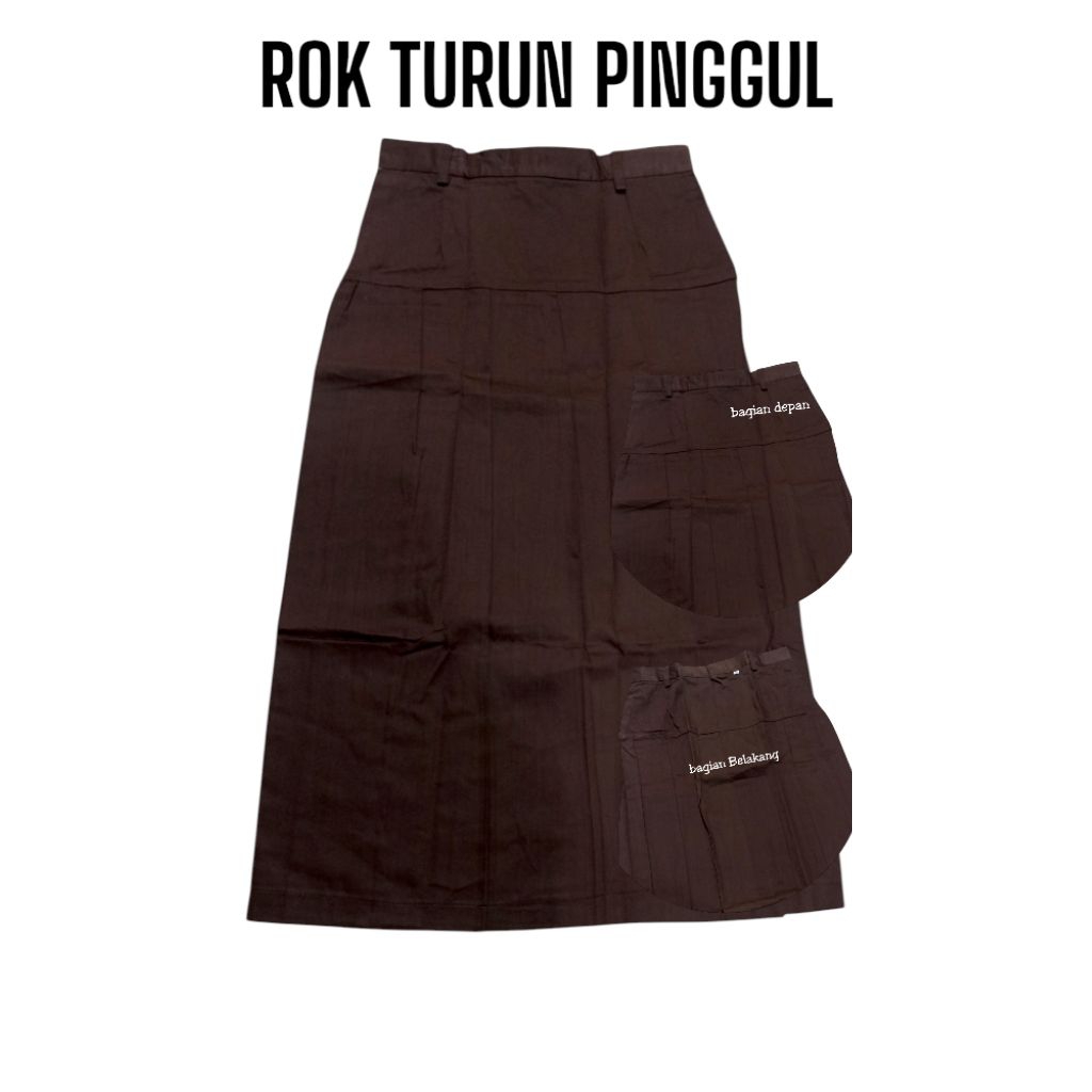 ROK PRAMUKA SMP SMA PANJANG TURUN PINGGUL | SERAGAM SEKOLAH REMPEL BAWAH PINGGANG