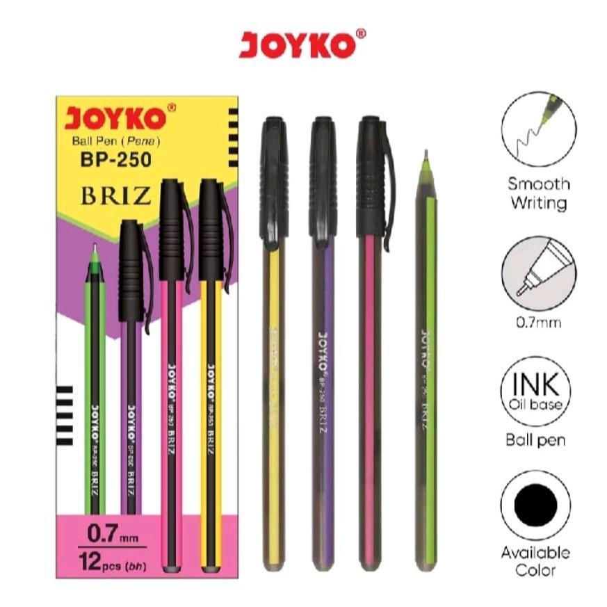 

Pulpen Pena JOYKO BP-250 BRIZ 0.7 mm 1 PACK isi 12 pcs Stationery / Pulpen Joyko 1 Pack