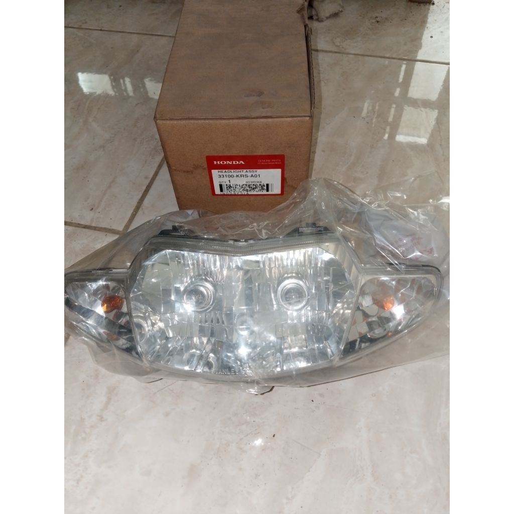 Headlight Assy Reflektor Lampu Depan Supra Fit Lama 33100-KRS-A01 Original AHM