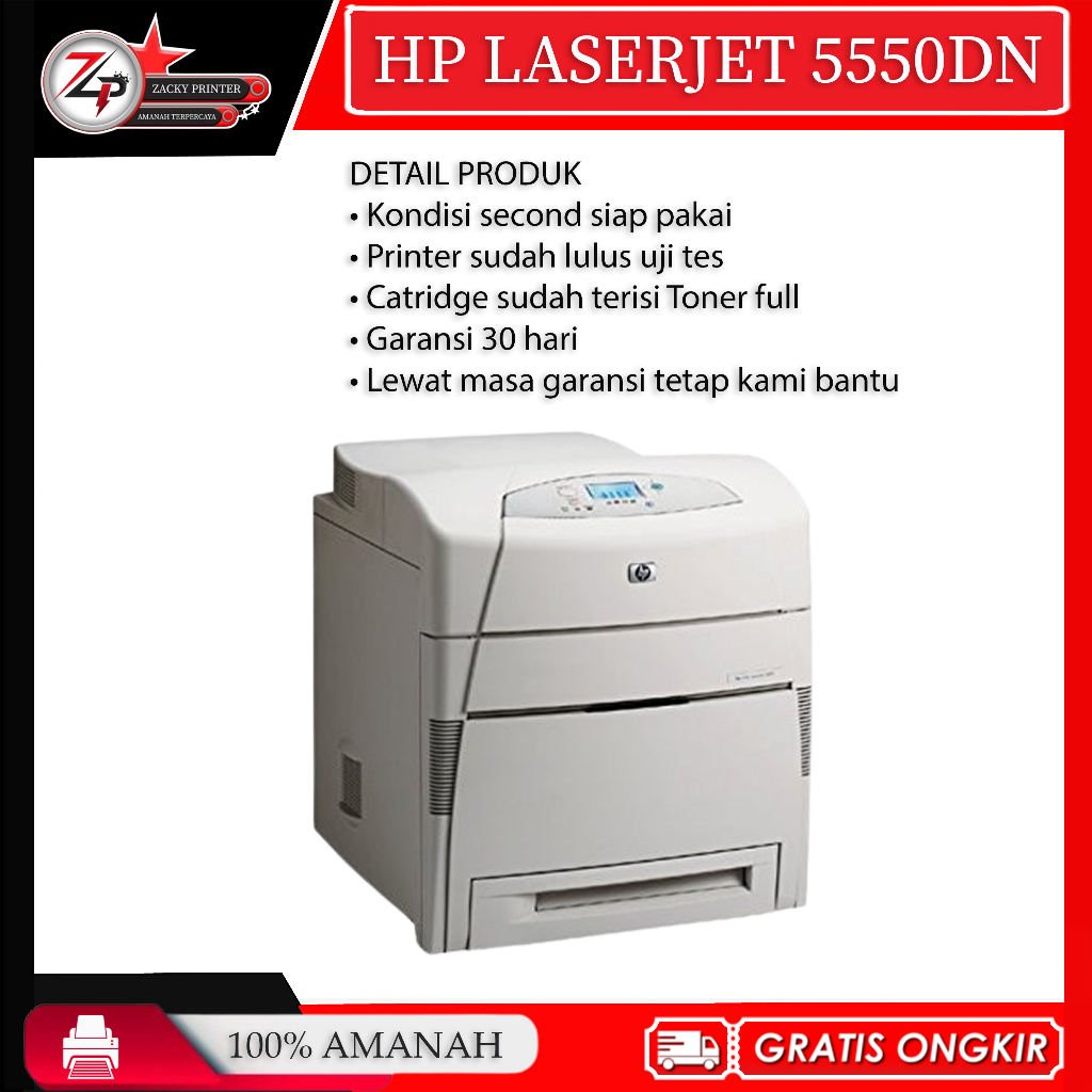 Printer HP Laserjet 5550dn Color laser A3