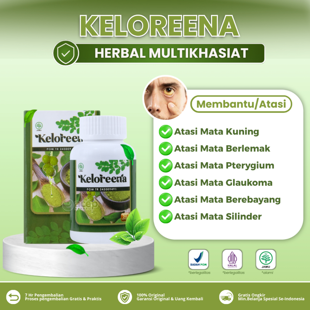 Keloreena Obat Mata Kuning Mata Berlemak Mata Pterygium Mata Berbayang Mata Silinder Mata Glaukoma