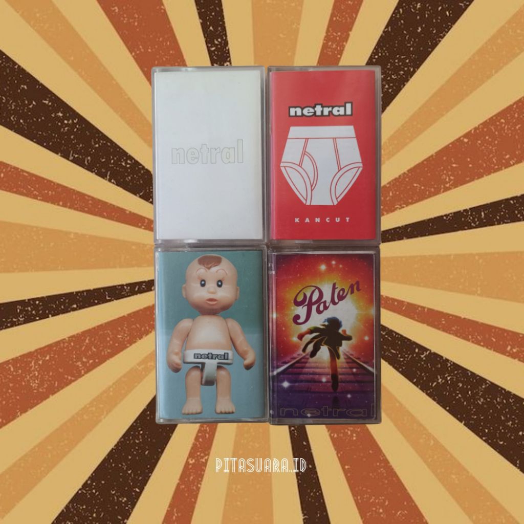 Cassette Netral Ntrl Sepaket 4 album Kaset pita Ntrl Netral 4 Album