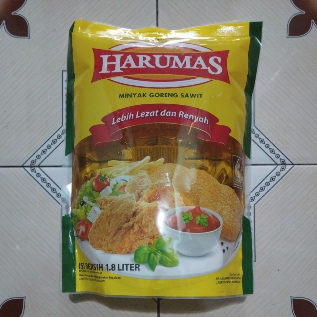 

minyak goreng harumas 1,8 liter pouch