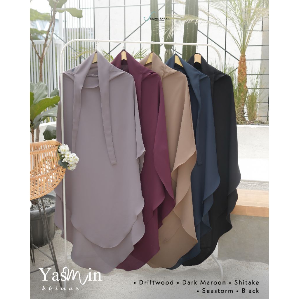 French Khimar Yasmin Bahan Mazen Anti UV by UMMU SARAH