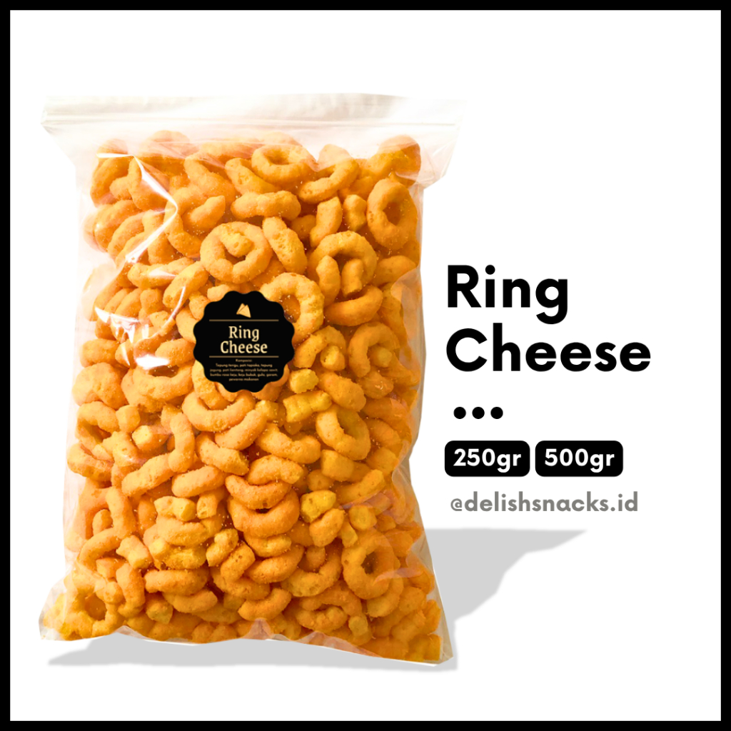 

[DELISH SNACKS] Ring Cheese (Grosir) 250gr 500gr / Snack Cemilan Camilan Grosiran Kiloan