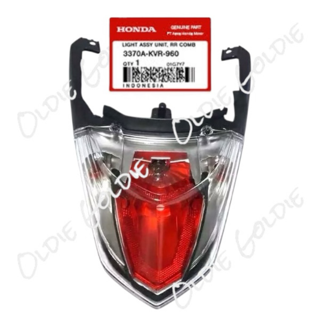 3370A-KVR-600 Lampu Stop Belakang Komplit Stop Assy Honda Revo 100 Original AHM