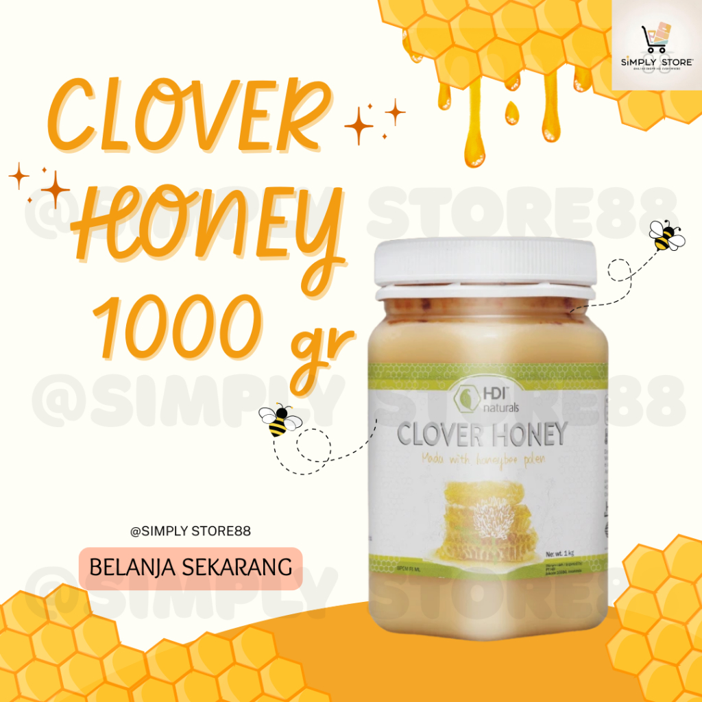 

Promo Clover Honey 1 kg Exp 2028