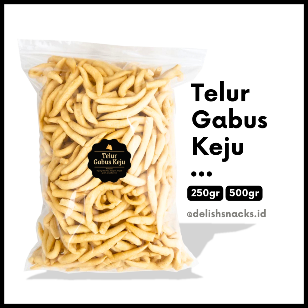 

[DELISH SNACKS] Telur Gabus Keju (Grosir) 250gr 500gr / Snack Cemilan Camilan Kiloan Grosiran