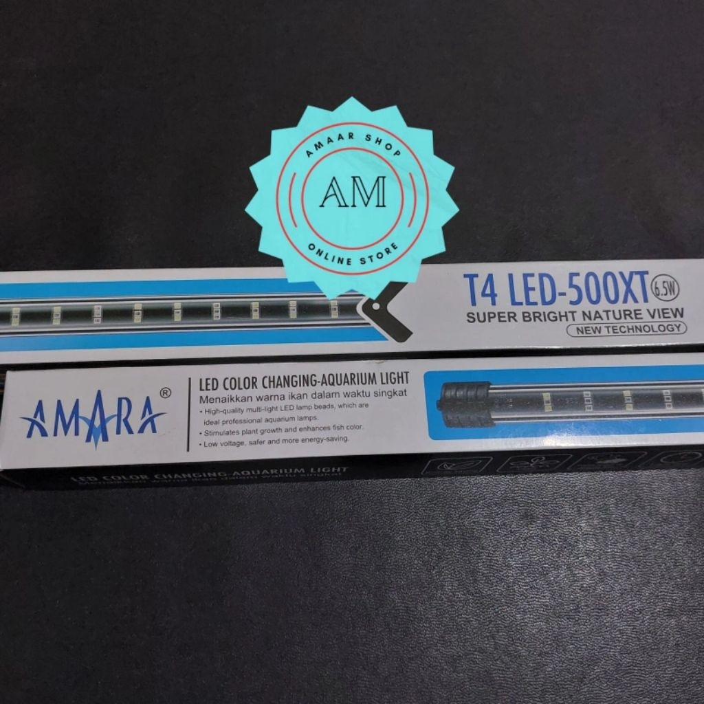 AMARA T4 LED - 500XT / LAMPU AQUARIUM AMARA T4 LED-500XT / LAMPU LED CELUP AMARA 500XT / LAMPU LED C