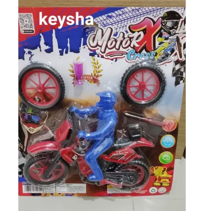 Mainan Motor Cross X ukuran besar