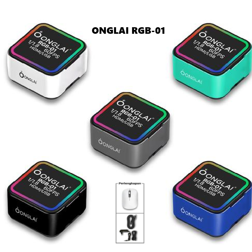 KAMERA MICROSCOPE ONGLAI RGB-01 WARNA BLACK / WHITE / GREEN / BLUE / GREY 1/1.8 60FPS ORIGINAL HDMI 