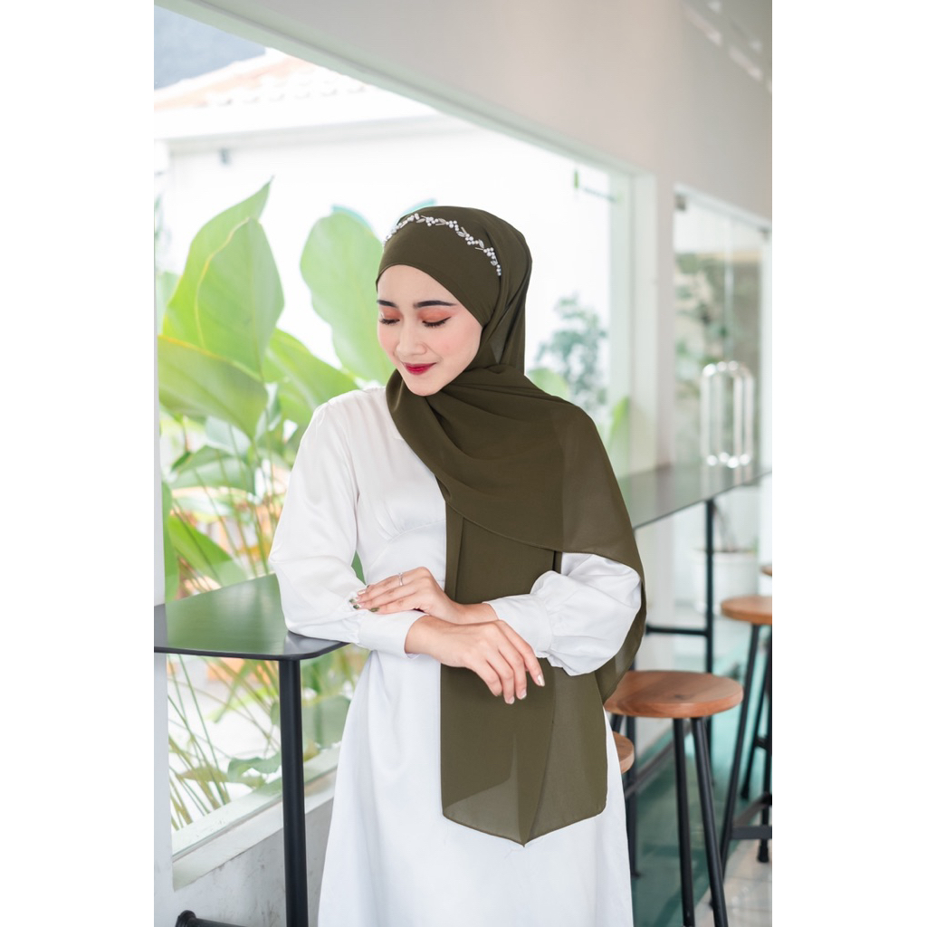 NLH - PASHMINA CERUTY BABYDOLL BASIC SHAWL POLOS PAYET SWAROVSKI 180x75