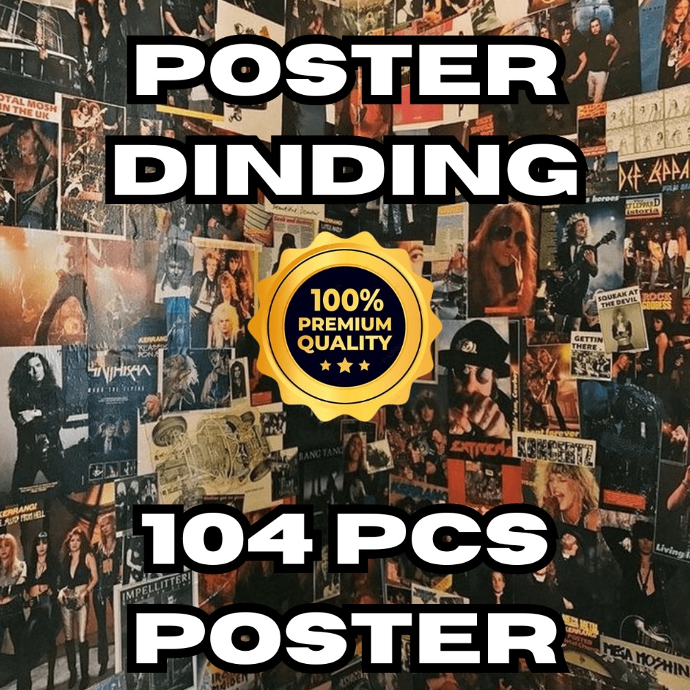 Harga Grosir Poster Dinding Aesthetic isi 14 Poster A6  52 Poster A5 Bonus Perekat