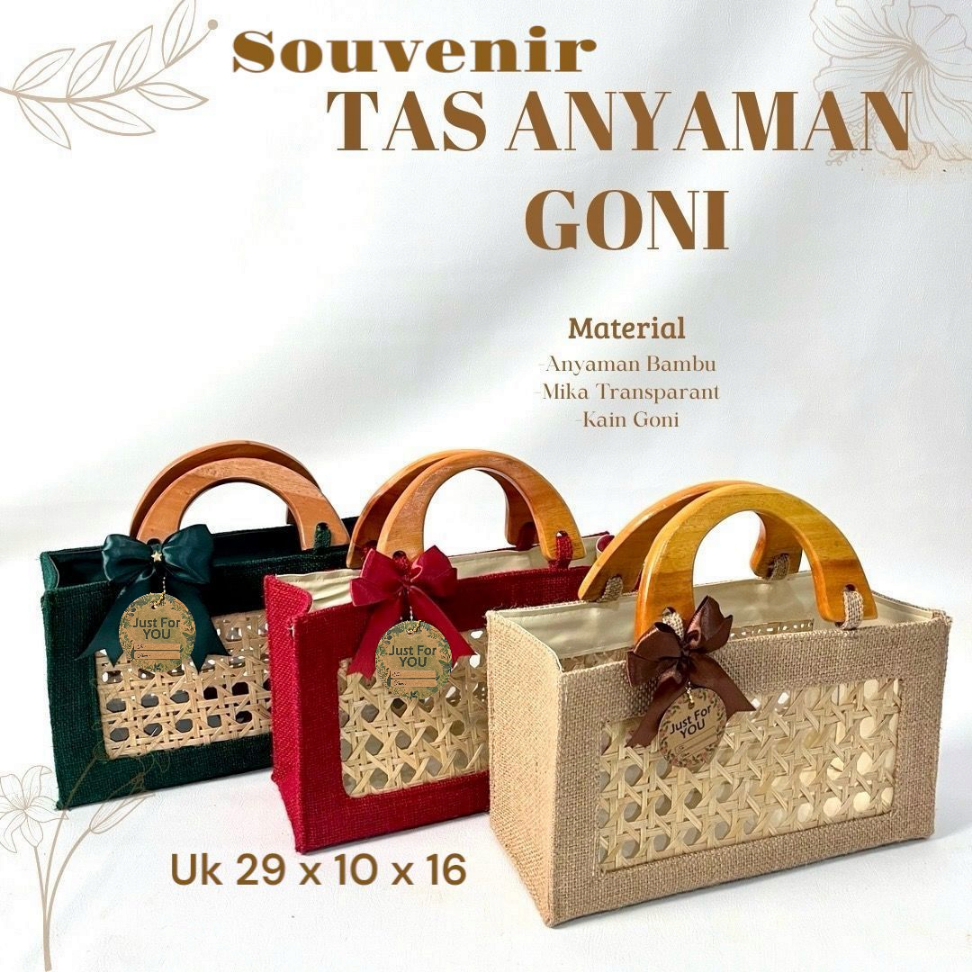 

RN Natacraft--Tas Hampers Lebaran Tas Parcel Goni Anyaman Bambu
