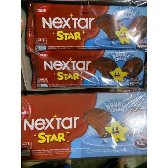 

Nextar Star Double Cream Coklat 1 box / 10 pcs