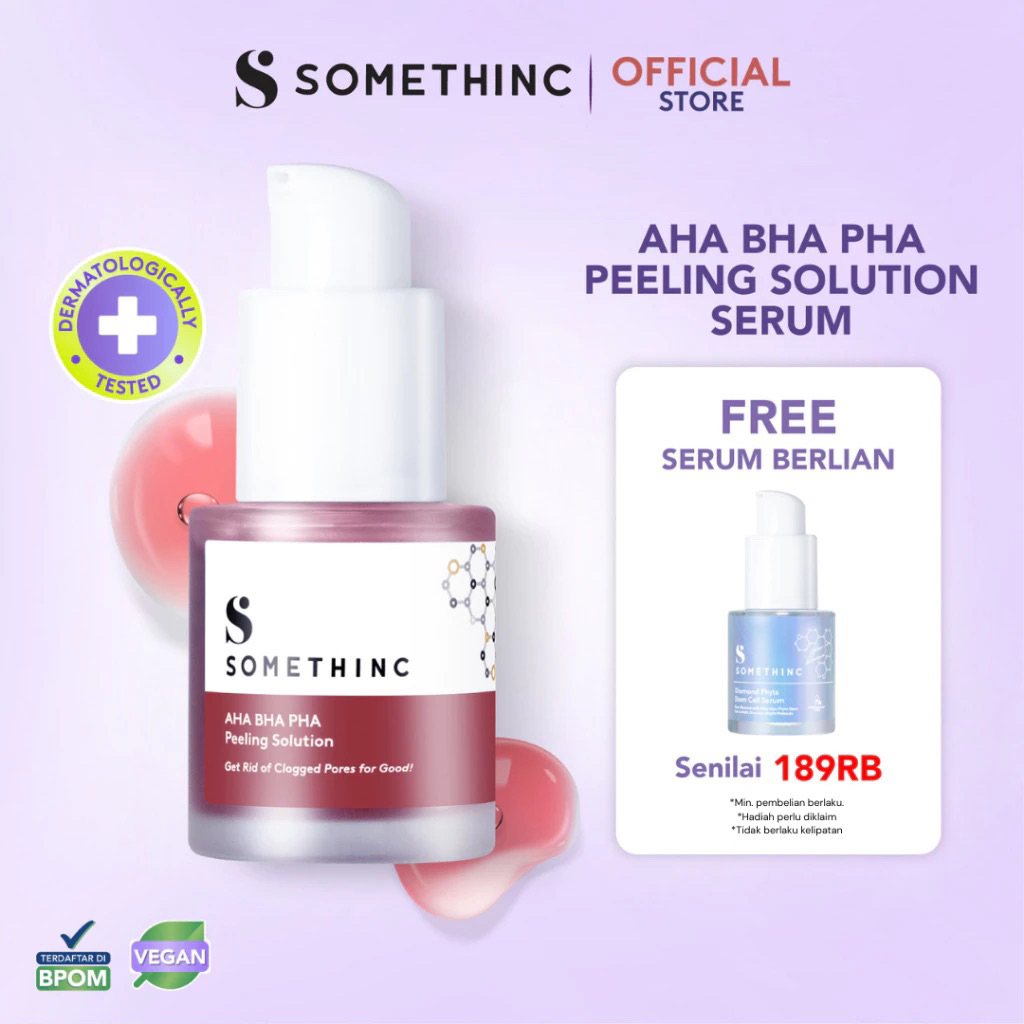 somethinc phyto stem cell serum berlian somethinc aha bha pha peeling serum kulit berjerawat komedo 
