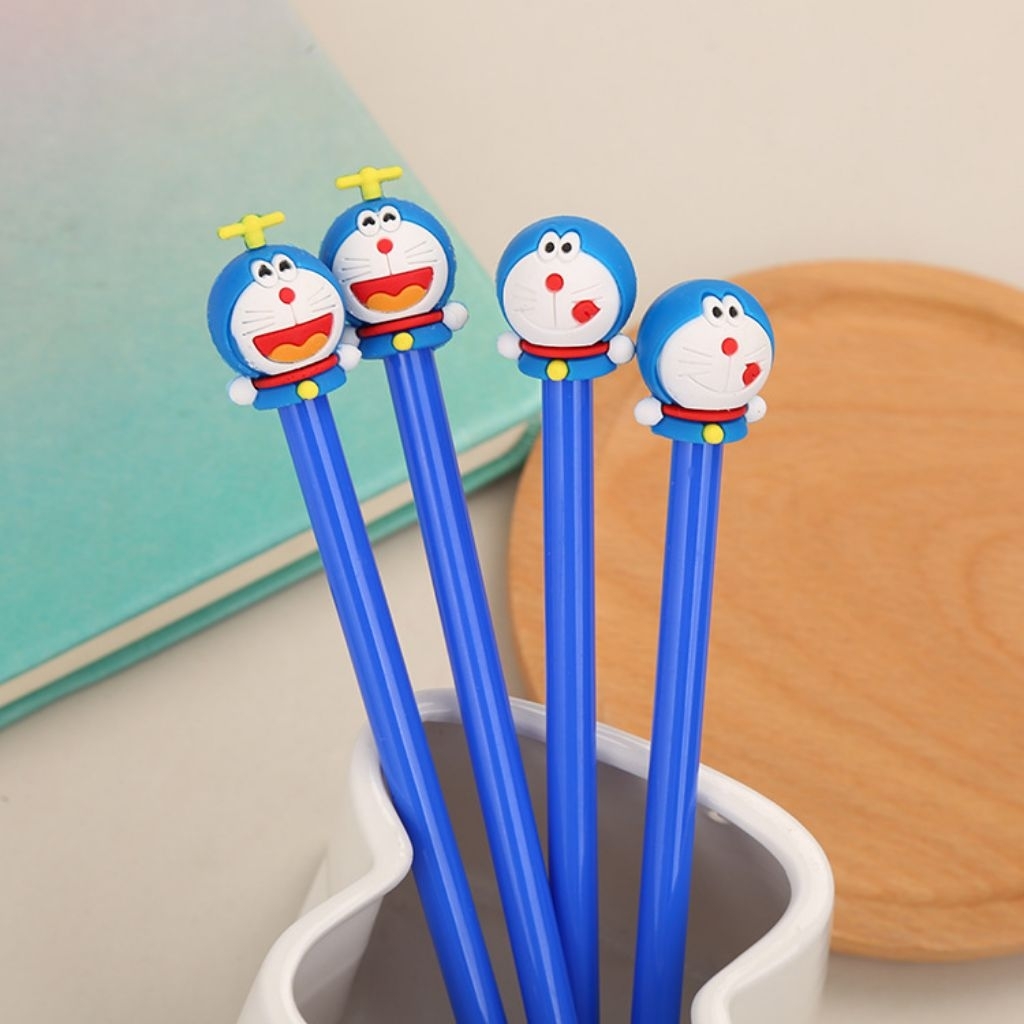

Alat tulis kreatif kartun Doraemon pena gel lucu siswa anime pulpen Doraemon pena gel / Pulpen doraemon