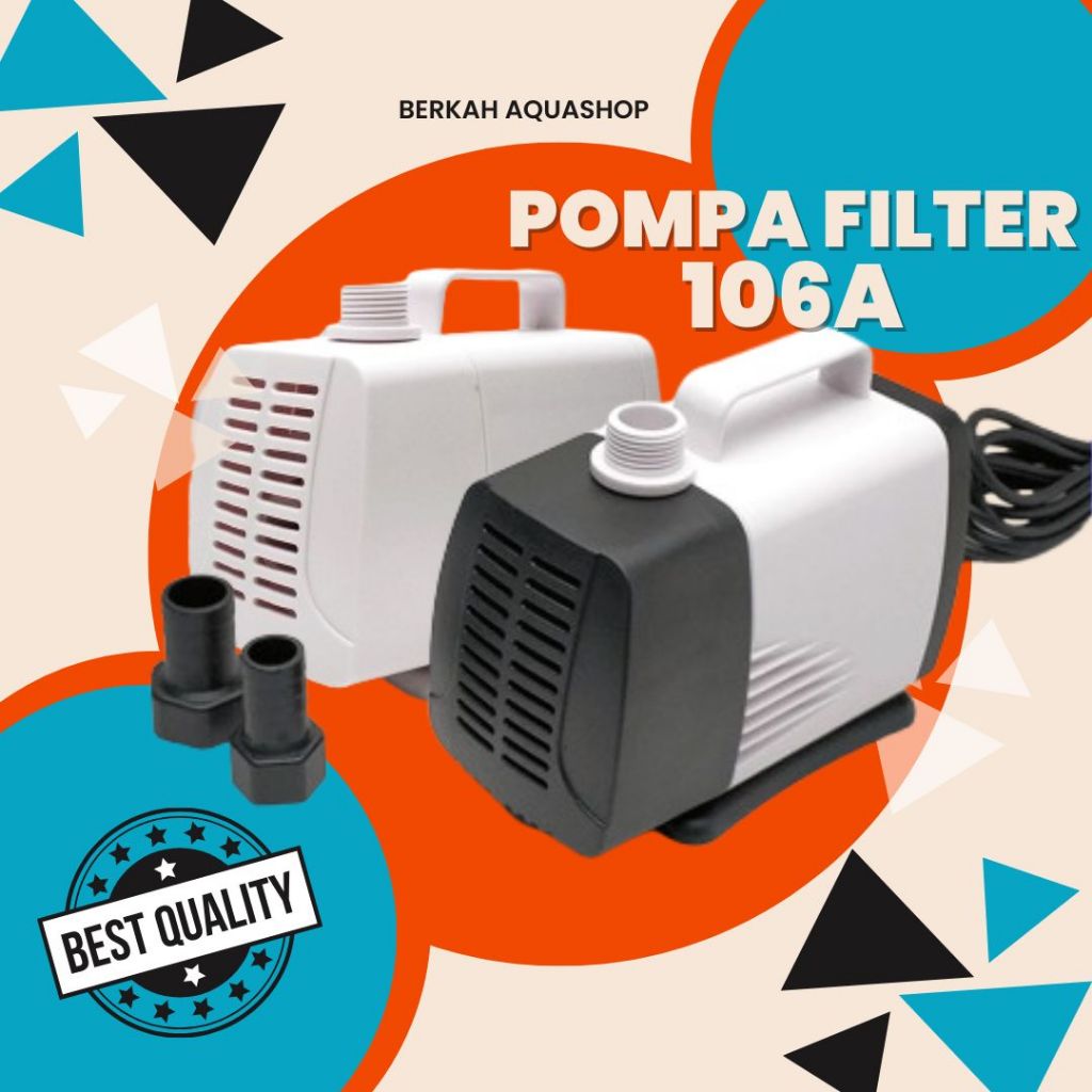 Power Head Pompa Celup Aquarium Hidroponik 106 - Mesin Air Terjun Kolam Ikan Koi Arwana 5000L/H