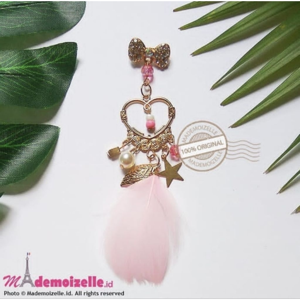 Bross jilbab dagu anting bulu cantik lucu