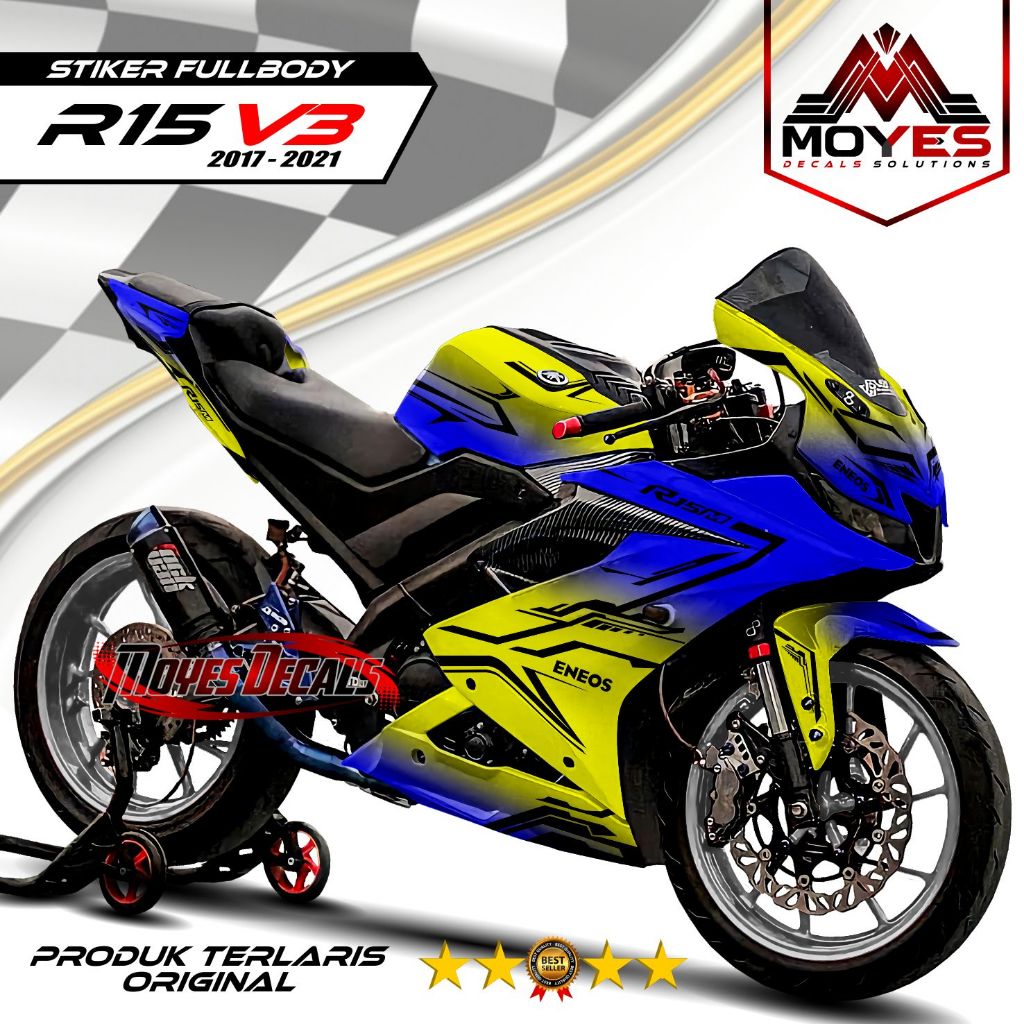 MOYES Decals Stiker Fullbody R15 V3 2017-2021 / Stiker Fullbody R15 V3 2017-2021