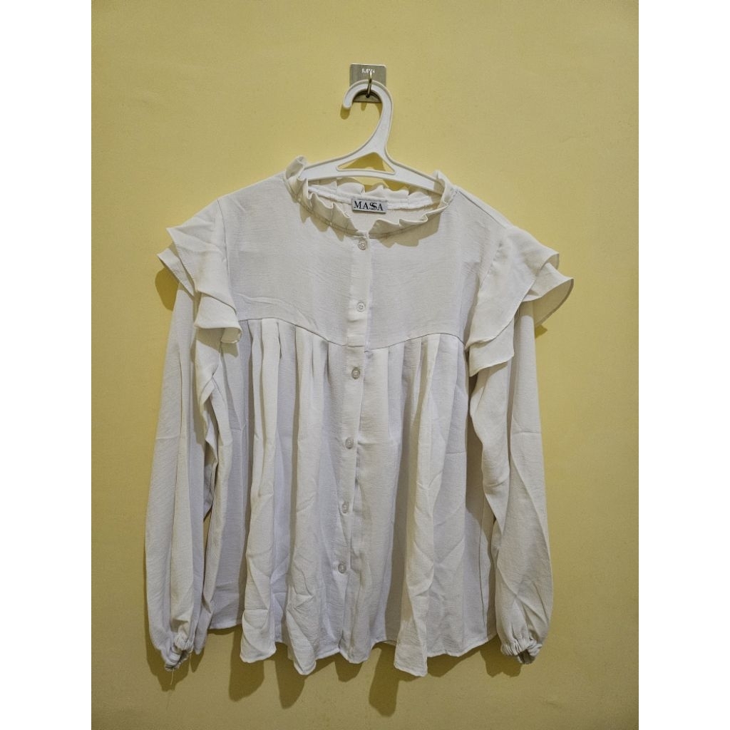 PL Massa Atasan Blouse Wanita Putih