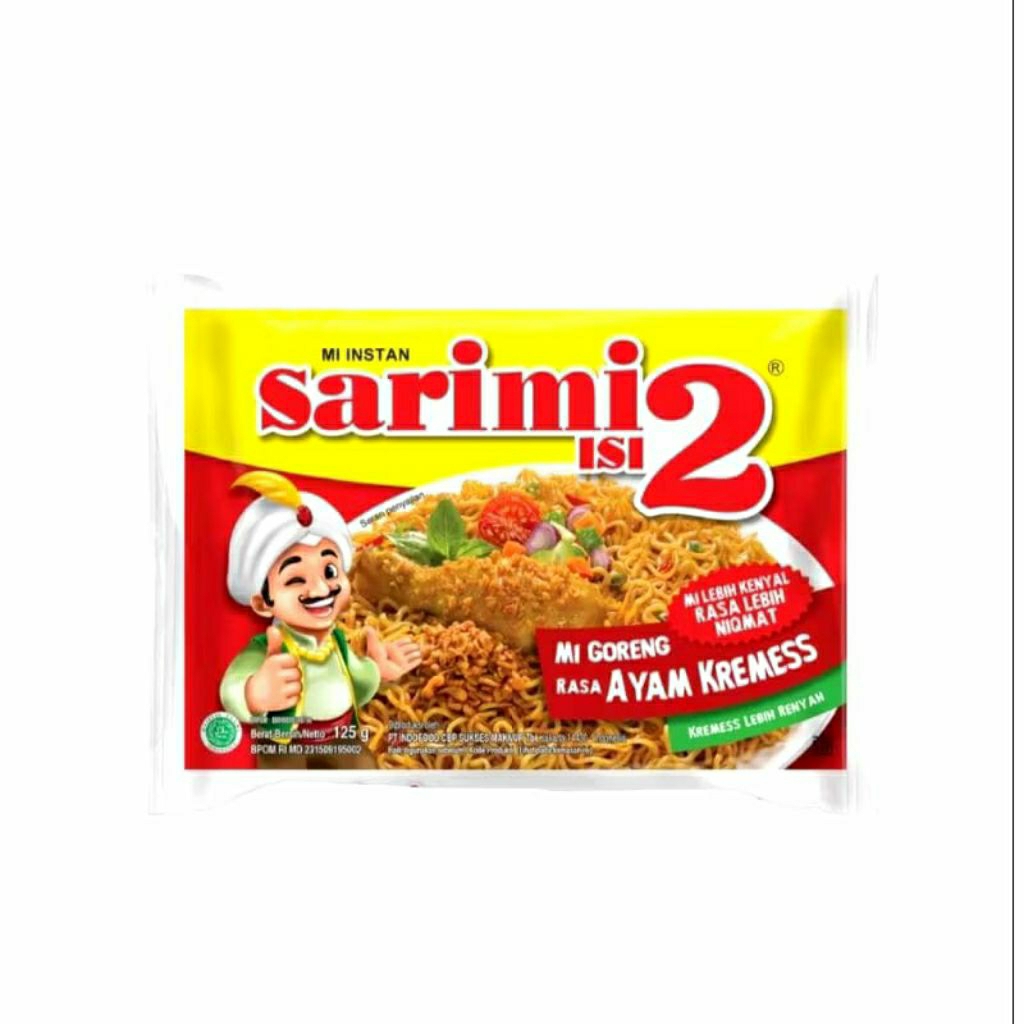 

Sarimi isi 2 rasa ayam kremess 125g