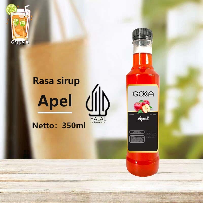 

GOKKA Apel Minuman Konsetrat Apel Syrup Sirup Cair Sertifikasi HALAL 350ml