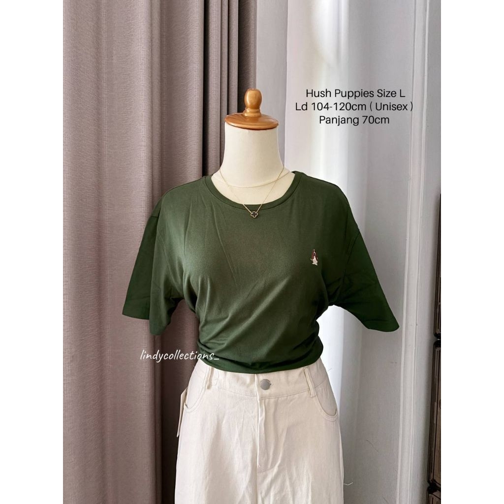 Kaos branded Unisex Hush Puppies Original | Kaos Pria Wanita Branded