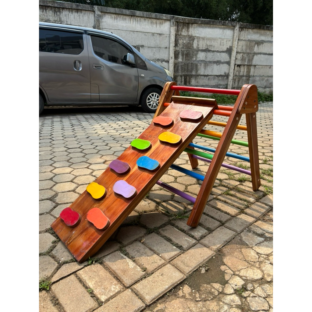 Pikler Preloved Colorful (Size Pendek) 40cm Mainan Panjatan Kayu