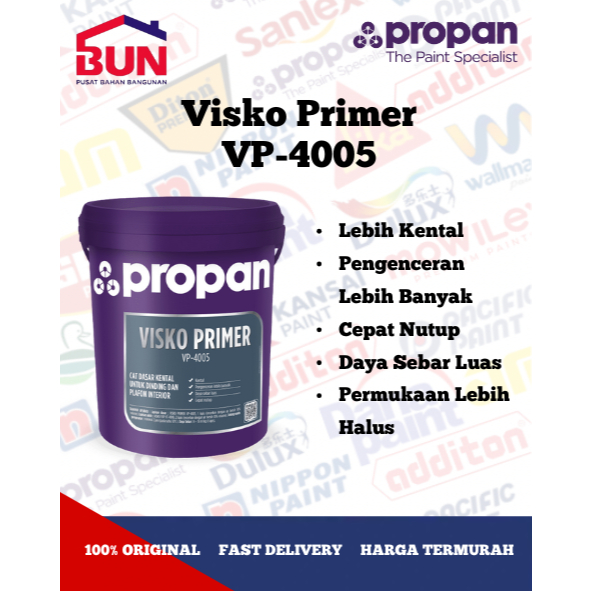 PROPAN VISKO PRIMER VP-4005 4KG / CAT DASAR TEMBOK SEALER ANTI ALKALI