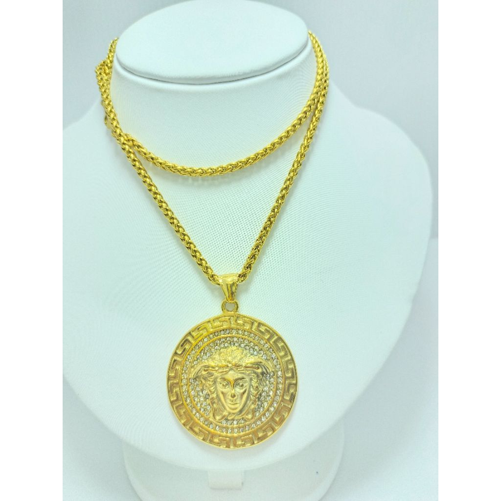 kalung stainless steel VERSACE anti karat