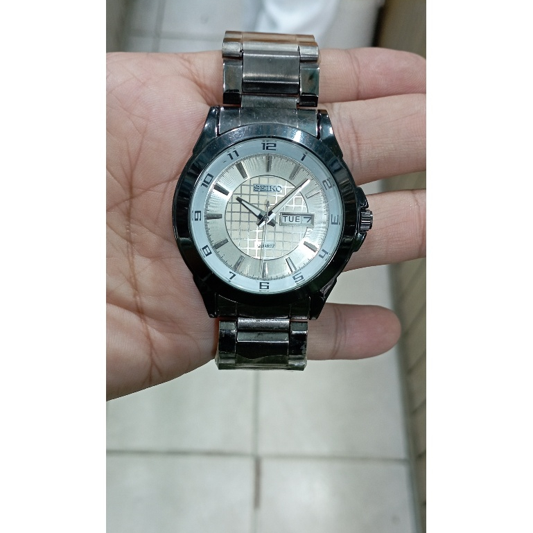 jam tangan pria Seiko quartz fashionable elgant anti karat sporty watch