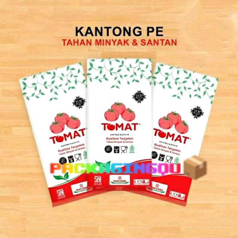 Plastik PE tomat 1/2 kg / plastik tomat 1/2 kg plastik es gula minyak