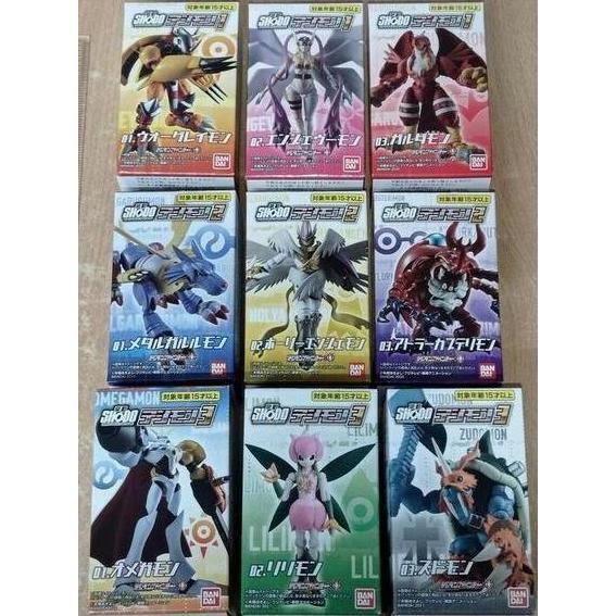 Shodo Digimon Figure Metal Garurumon Atlurkabuterimon Holyangemon Zudomon Omnimon Wargreymon Figure 