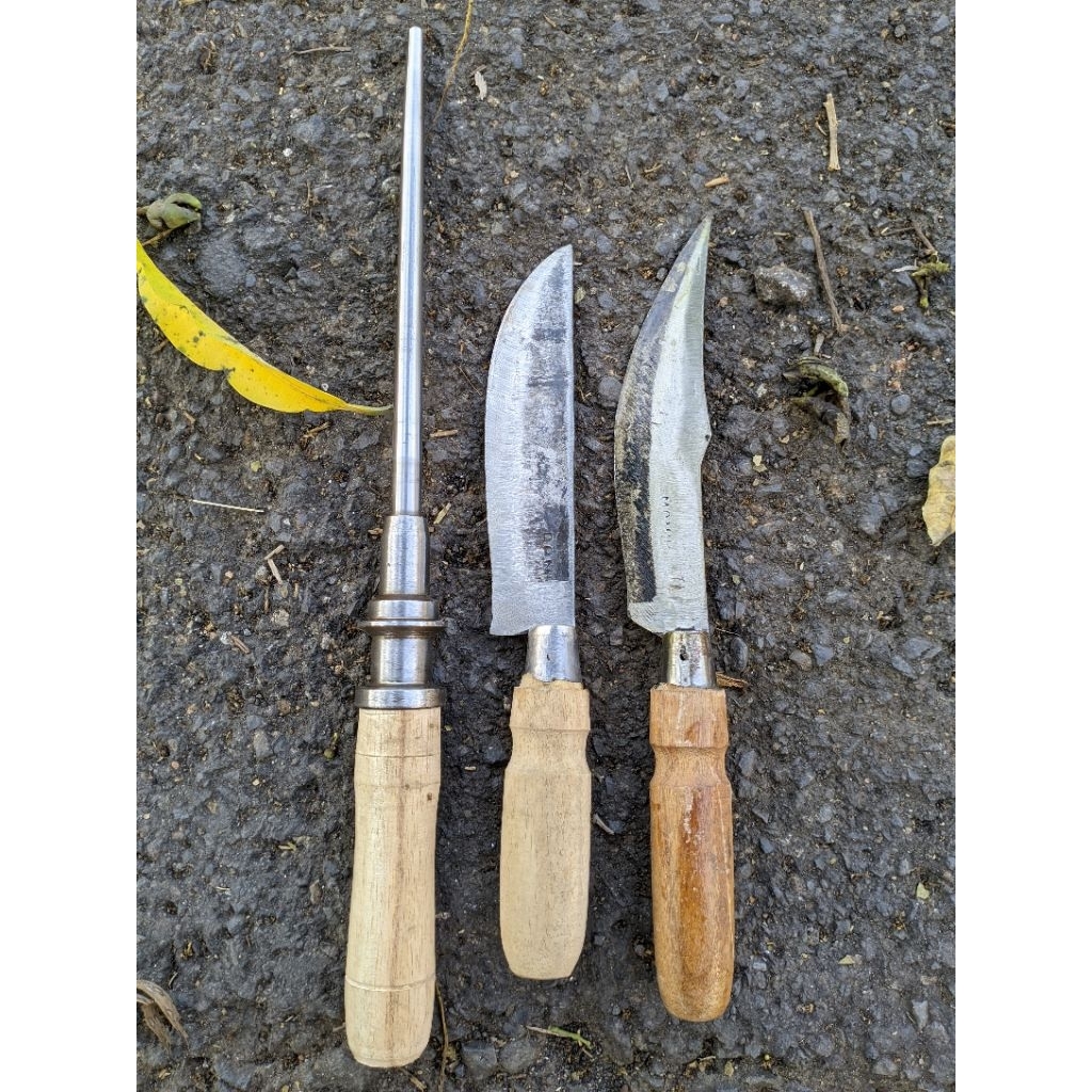 Paket pisau 2 set pisau daging + 1asahan pisau dapur pisau buah sayuran pisau daging/pisau daging/pi