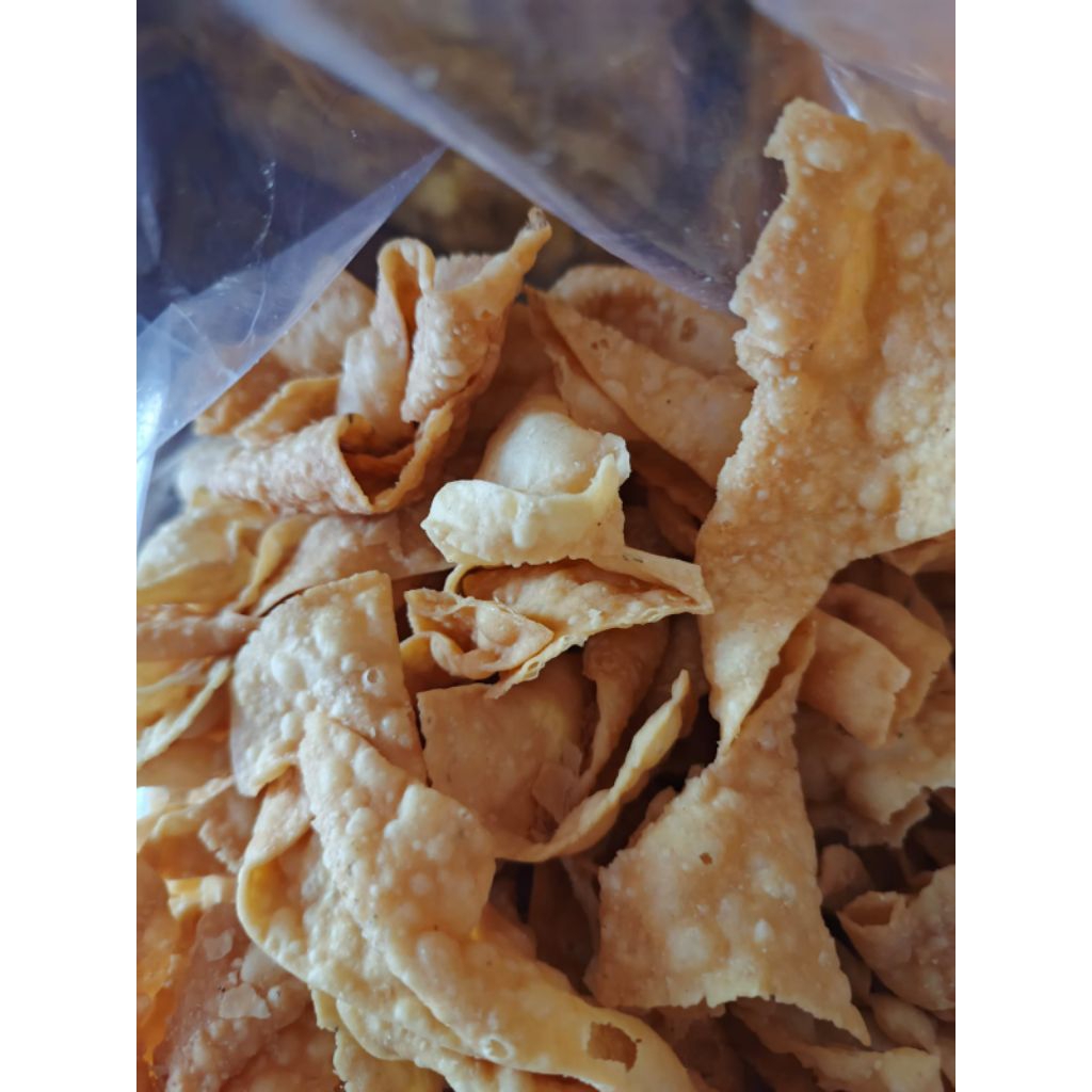 

kerupuk pangsit gurih kriuk renyah