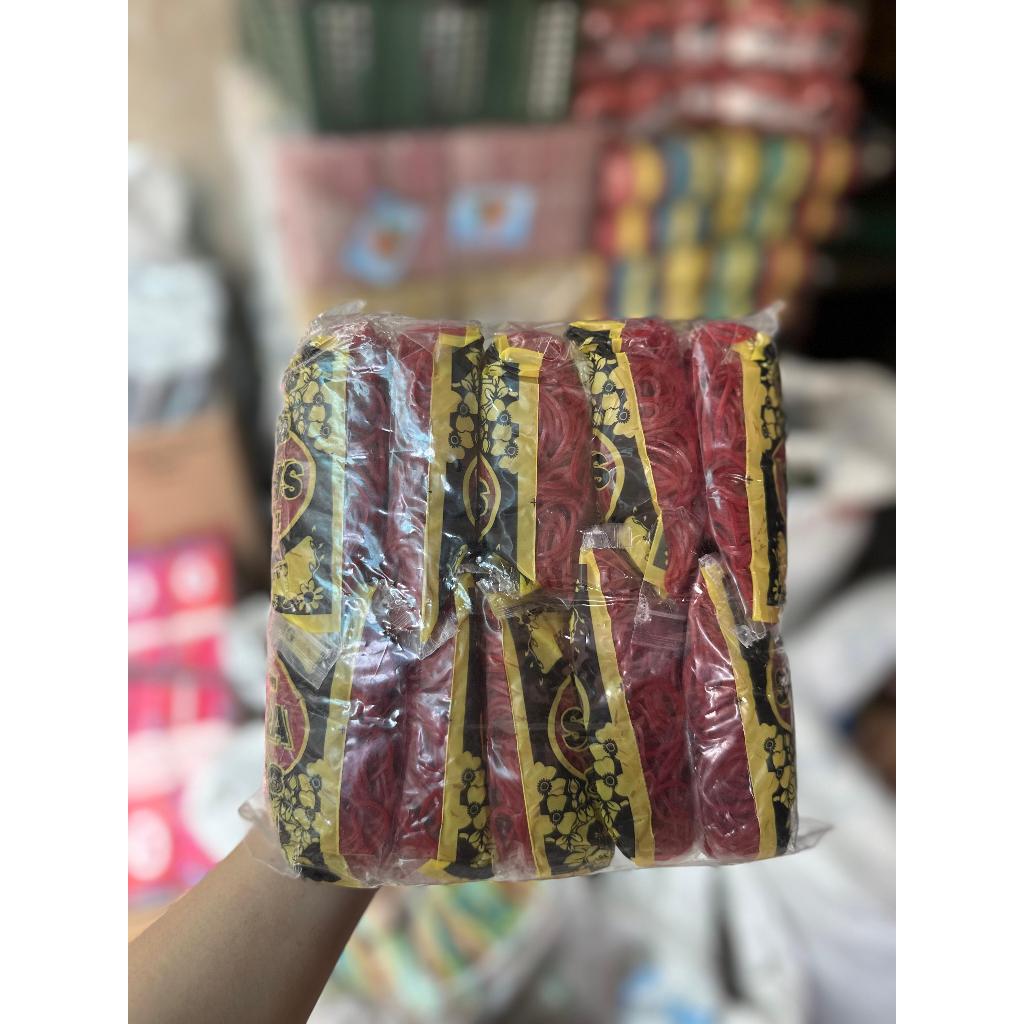 [1kg] Karet gelang merah/kuning sakura 10pack / karet gelang sakura / karet gelang 1kg / karet gelan