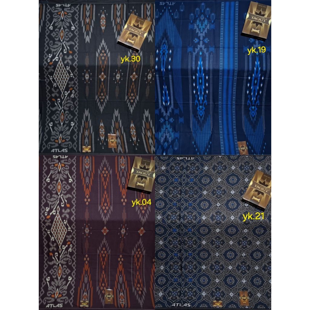 Sarung ATLAS Kembang Grade Yaqut Sarung Pria Sehari hari
