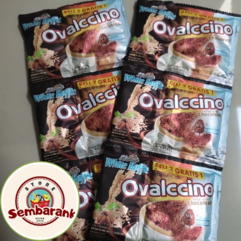 

Ovalcino by Kopi Luwak Creamy coffie with coklat gandum