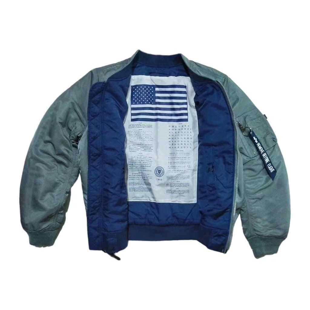 Alpha Industries ma-1 Blood Chit Bomber Jacket X-Small (ma 1 ma1 m65 m43 m51 field cwu 45 deck jacke