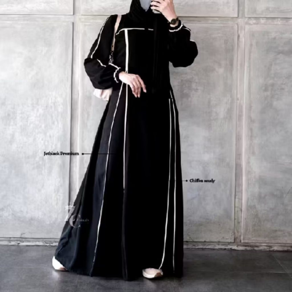 Gamis Abaya Lis Hitam