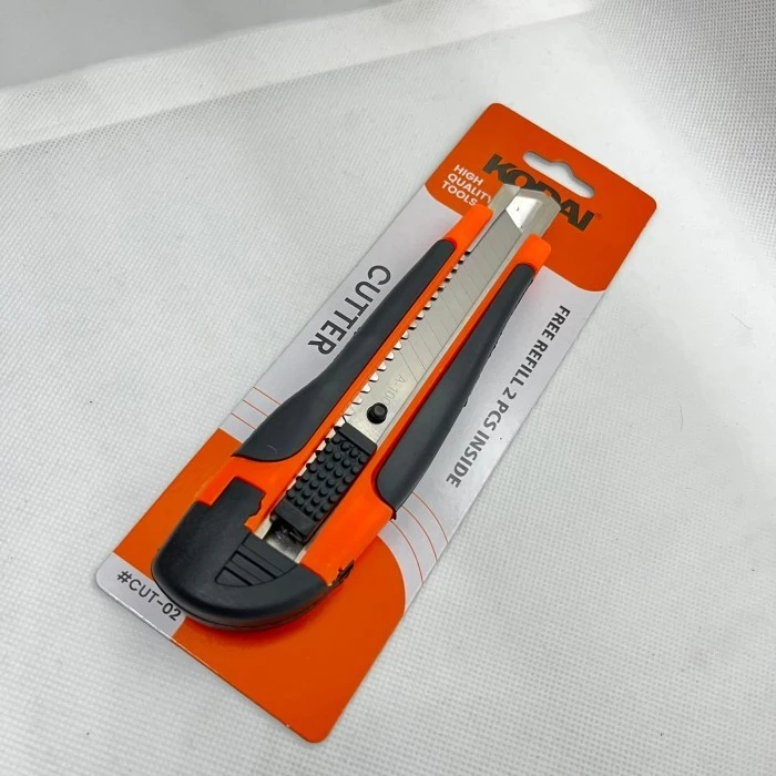 

Kodai CUTTER Besar Gagang Karet Auto Lock / Pisau Cutter KODAI + Free 2pcs Mata Pisau