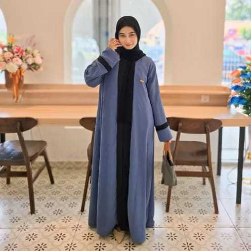 Baju Gamis Abaya Turki / gamis lebaran 2025 model gamis terbaru
