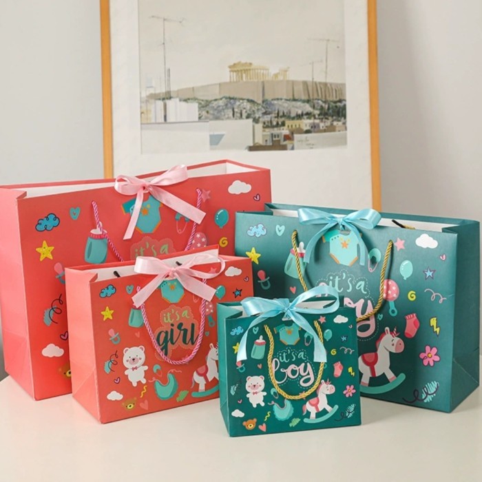 

BIRTHDAY PAPERBAG GOODIE BAG BOY DAN GIRL PEMBUNGKUS KADO ULTAH ANAK