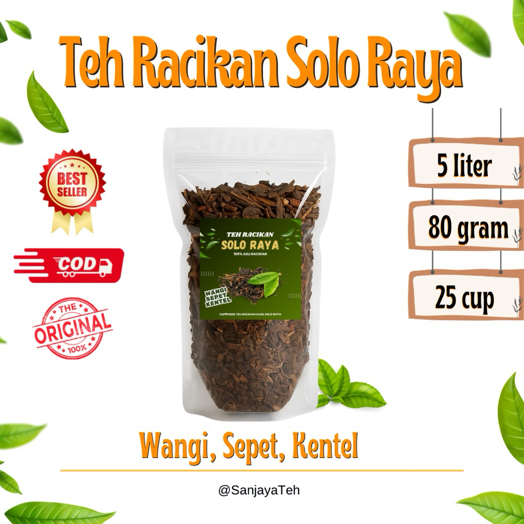 

TEH RACIKAN KHAS SOLO 80gr (Racikan Asli Khas Solo)