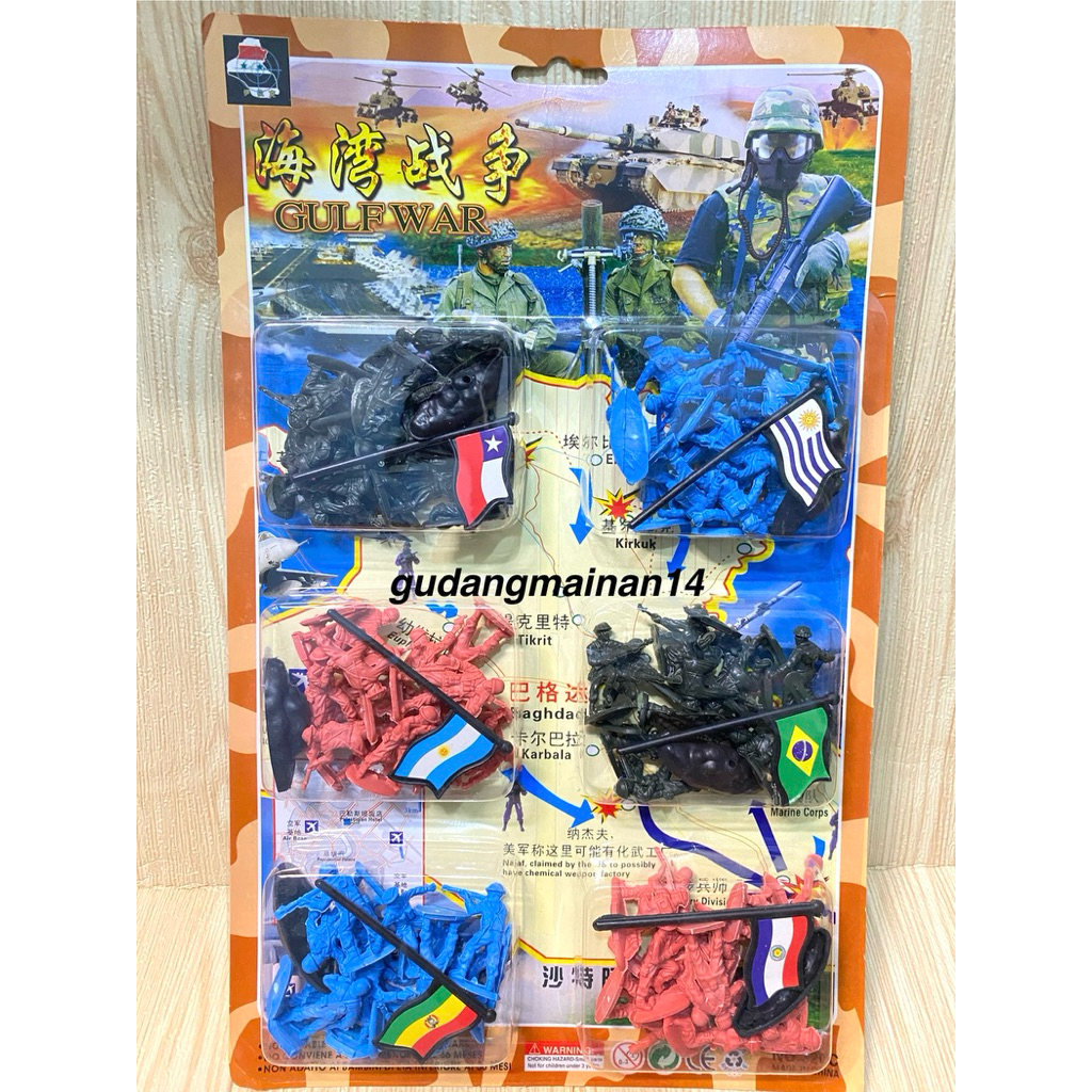 Mainan Action Figure Tentara 6 Negara