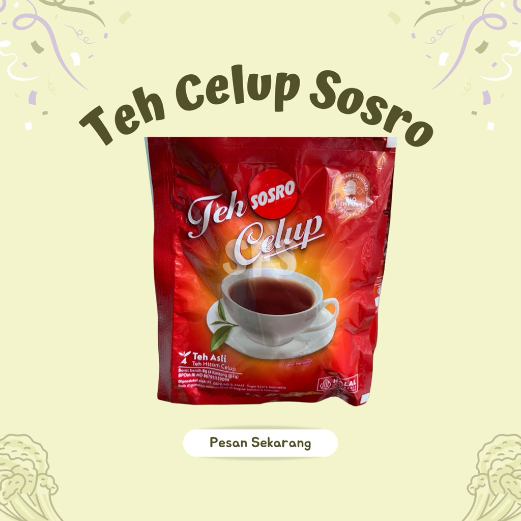 

Teh Celup Sosro Sachet - Sayur Fresh Solo