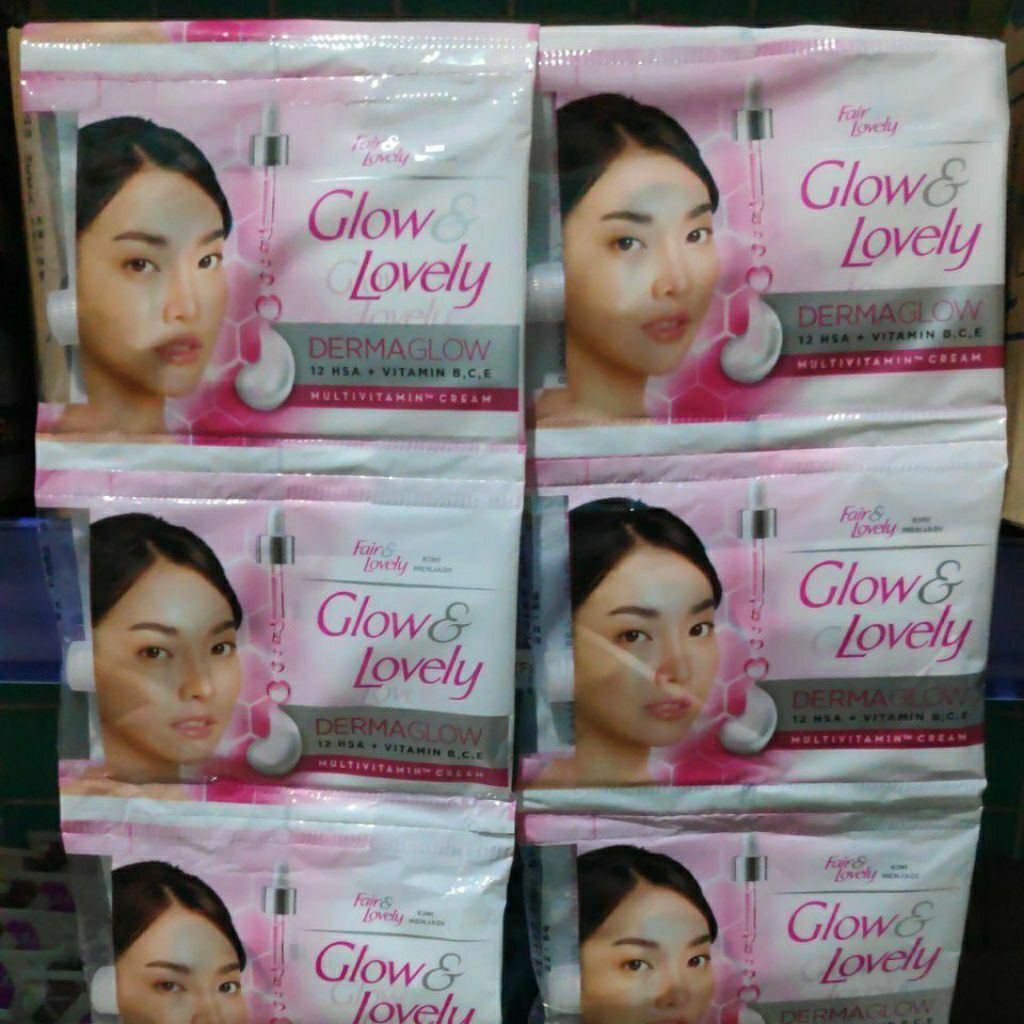 COD Glow & Lovely Fair krim pencerah Facial Foam PCS sachet Face Wash Cuci Muka Multivitamin Cream P
