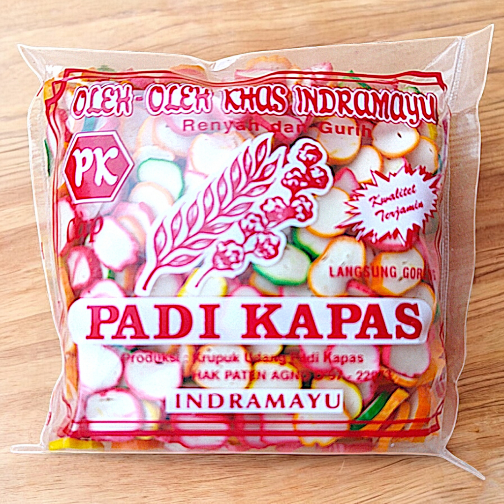

Kerupuk Bawang Cap PADI KAPAS Original FREE Bubble Wrap+Kardus+Plastik Polymer Khas Indramayu
